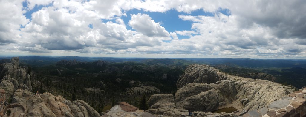 Perspective of the Black Hills from the Harney Peak Fire Tower