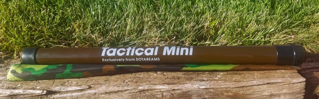 Tactical Mini fiberglass telescoping mast from SOTAbeams is my mast of choice for the ultra-portable travel HF radio station.