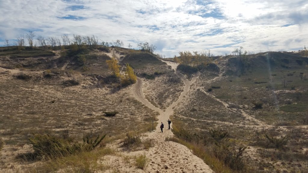 The Dune Climb trail offers plenty of descents followed by sometimes rather steep climbs.