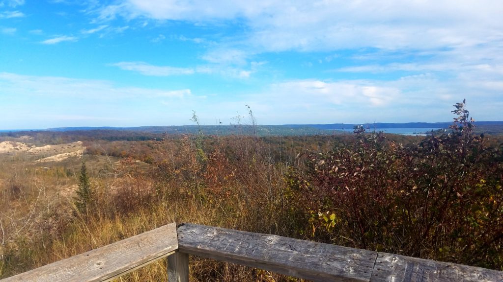 Looking east from my operating location near the Sleeping Bear Dunes Overlook. 