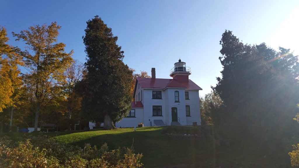 The Grand Traverse Lighthouse.