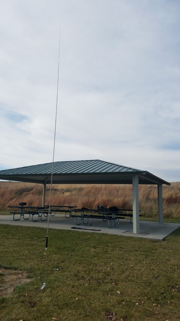 My field HF station is set up to activate K-4014 Prairie Queen Recreation Area.