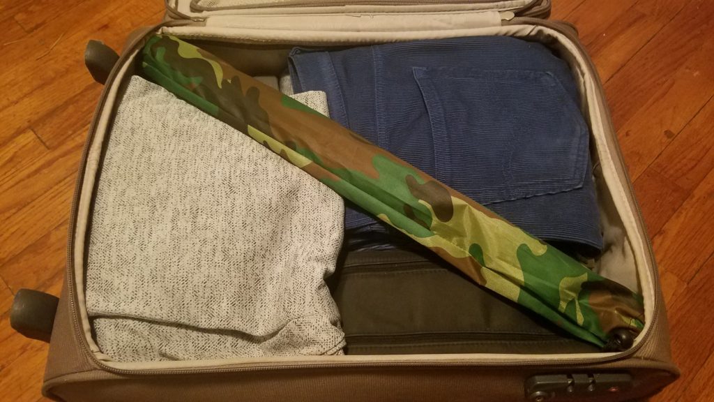 SOTAbeams Tactical Mini mast fits perfectly in my carry-on bag.